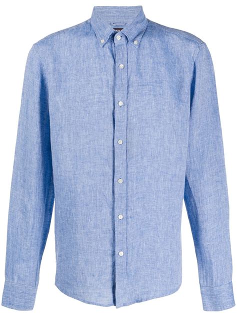 michael kors mens dress shirt size|Michael Kors men's linen shirt.